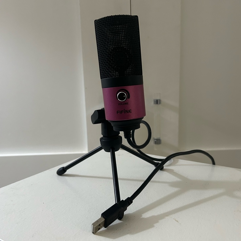 External Microphone Podcast ASMR Work From Home USB Connect to Computer / Laptop